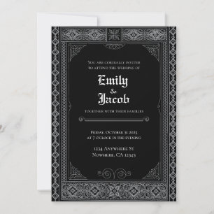 Gothic Halloween Wedding Invitation