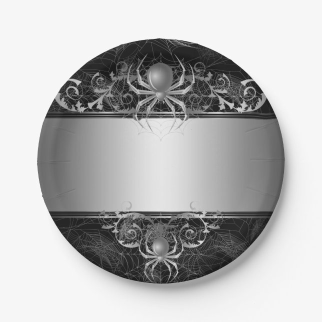 Gothic halloween wedding Plate (Front)