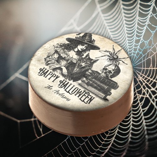 Gothic Halloween witch skull spider wolf Chocolate Covered Oreo