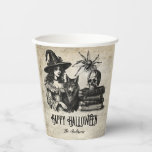 Gothic Halloween witch skull spider wolf Paper Cups