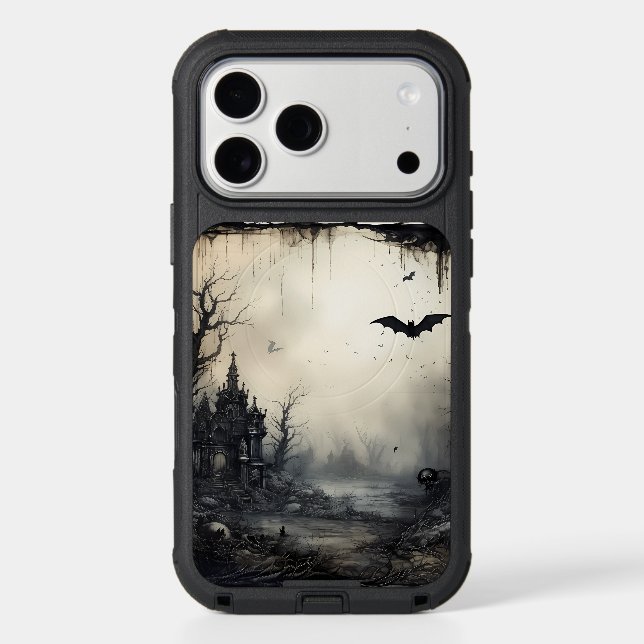 Gothic Haunted Castle Phone Case – Dark Fantasy (Back)