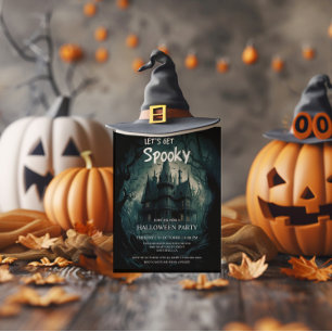 Gothic Haunted House Halloween Costume Party Invitation