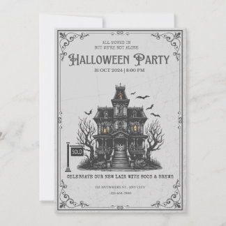 Gothic Haunted House Halloween Party Invitation | 