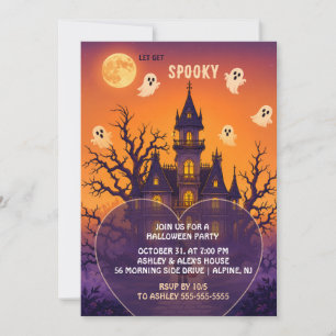 Gothic Haunted Mansion Halloween Party Invitation