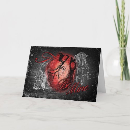 Gothic Heart Be Mine Holiday Card