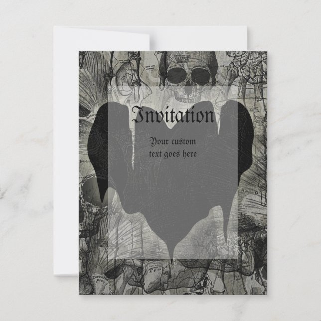 Gothic Heart Invitation (Front)