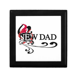 Gothic Heart New Dad T-shirts and Gifts Keepsake Box
