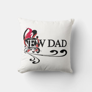 Gothic Heart New Dad T-shirts and Gifts Throw Pillow