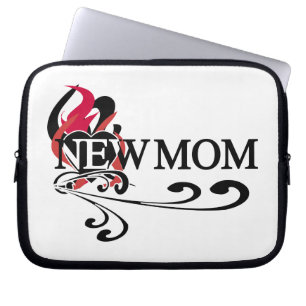 Gothic Heart New Mom T-shirts and Gifts Laptop Sleeve