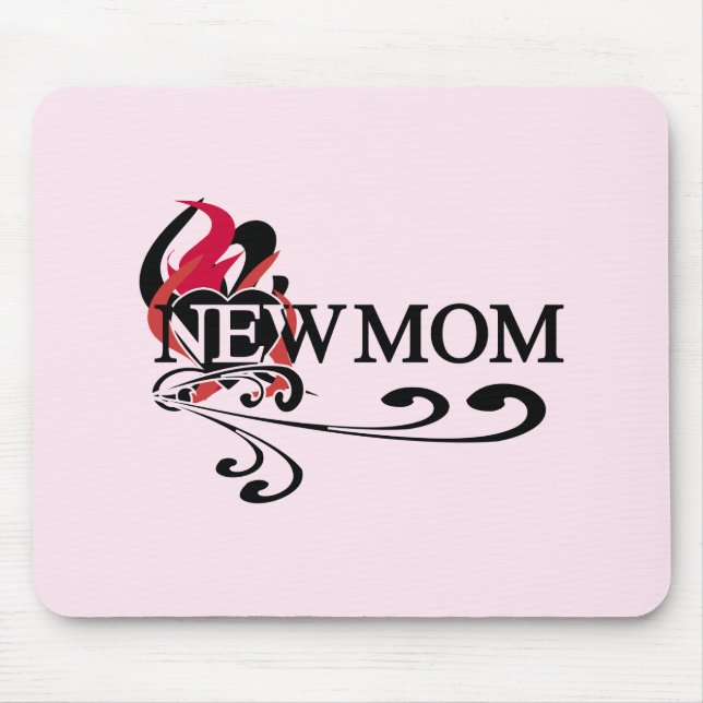 Gothic Heart New Mom Tshirts and Gifts Mouse Pad (Front)