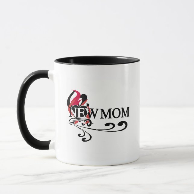 Gothic Heart New Mom Tshirts and Gifts Mug (Left)