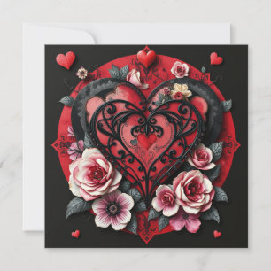 Gothic Heart Note Card