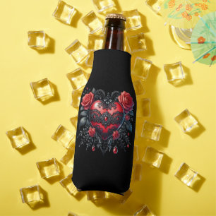 Gothic Heart Valentine Cozy Bottle Cooler