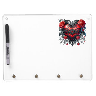 Gothic Heart Valentine Dry-Erase Board