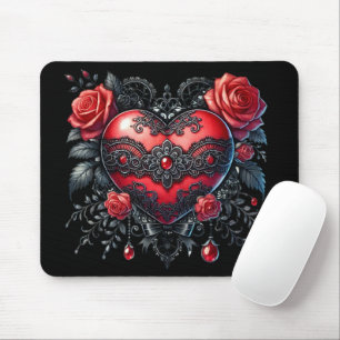 Gothic Heart Valentine Mouse Pad