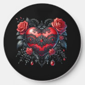 Gothic Heart Valentine Wireless Charger (Front)