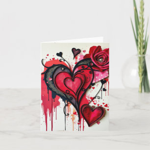 Gothic Heart Valentines Card