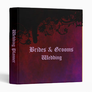 Gothic Heart Wedding Planner Binder