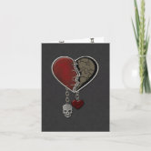 VALENTINE CARD 5X7 Gothic Greeting Card Dark Heart 