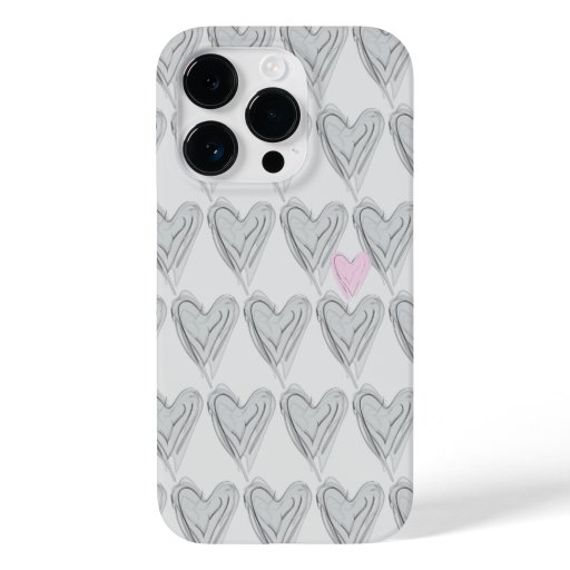 Gothic Hearts and One Pink Heart Case-Mate iPhone 14 Pro Case