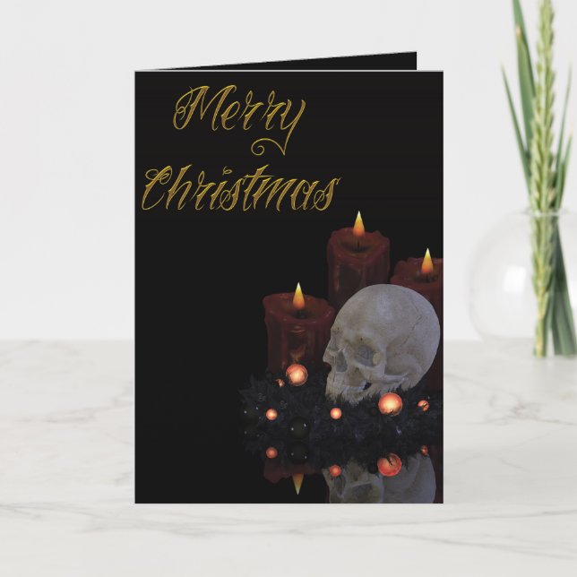 Gothic Holidays - Merry Christmas Holiday Card (Front)