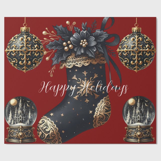 Gothic Holidays Wrapping Paper (Flat)