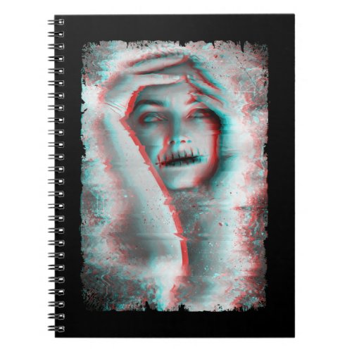 Gothic Horror Girl Goth Occult Aesthetic Dark Art Notebook