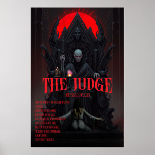Gothic Horror Poster The Judge Dark Fantasy Wall