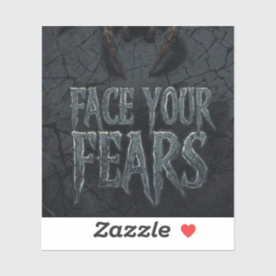 Gothic Horror Spider – Creepy Face Your Fears Sticker