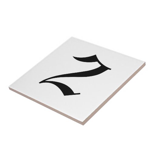 Gothic house number tiles Zazzle