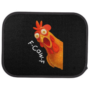 Gothic Humor Funny F Caw F Crow Design Car Floor Mat