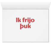 Gothic - I love you Cards (Inside Horizontal (Bottom))