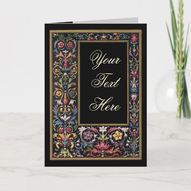 Gothic Illuminated Greeting Card Customizable (Front)