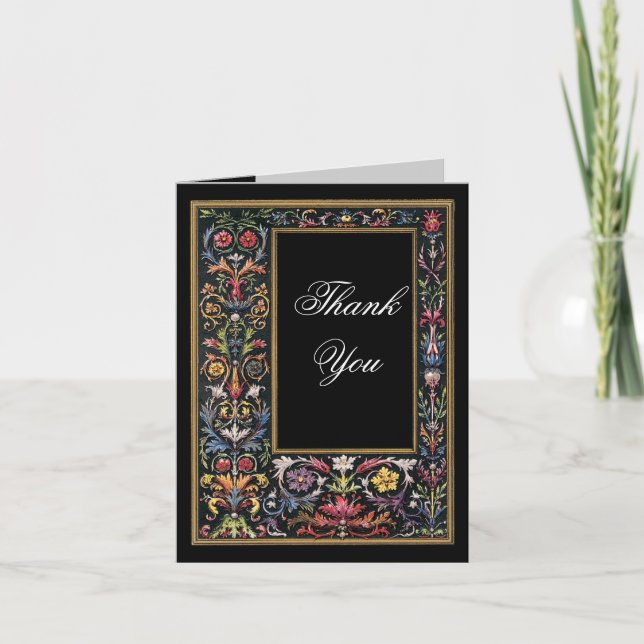 Gothic Illuminated Thank You Card (Front)