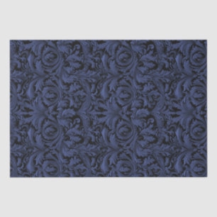 Gothic Jacquard Swirls Decoupage - Light Blue  Tissue Paper
