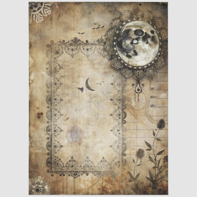 Gothic Junk Journal Series Design 10 Tissue Paper (Front)