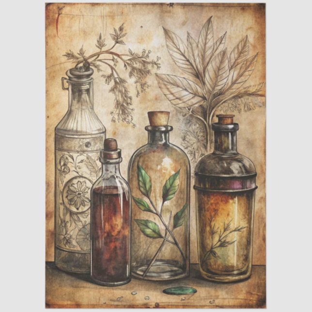 Gothic Junk Journal Series Design 13 Tissue Paper (Front)