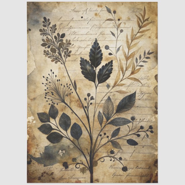 Gothic Junk Journal Series Design 7 Tissue Paper (Front)