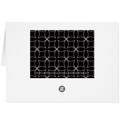 Gothic kaleidoscope sweet husband birthday (Back Horizontal)