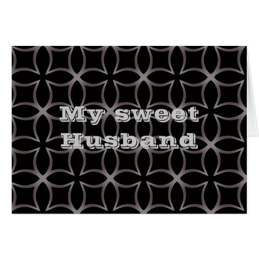 Gothic kaleidoscope sweet husband birthday (Front Horizontal)