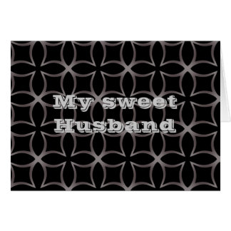 Gothic kaleidoscope sweet husband birthday cards