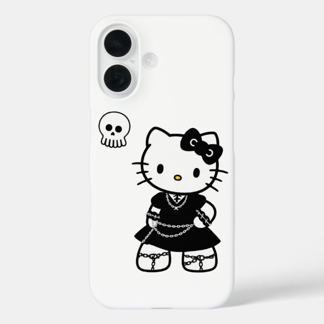 Gothic Kawaii Kitty – Emo Aesthetic iPhone / iPad  Case-Mate iPhone Case (Back)