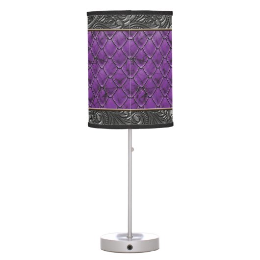 Gothic Killer Purple Table Lamp (Back)