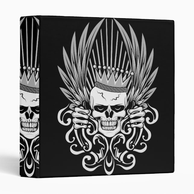 Gothic King Skull Binder (Front/Spine)
