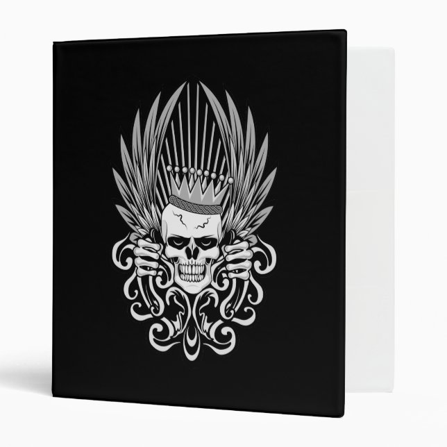 Gothic King Skull Binder (Front/Inside)