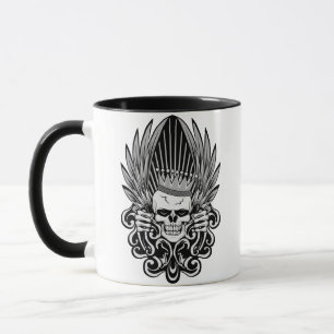 Gothic King Skull Mug