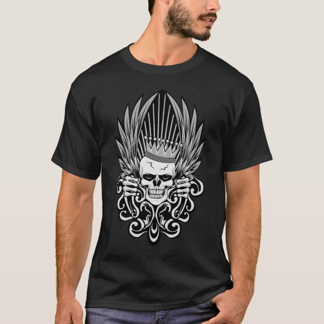 Gothic King Skull T-Shirt (Front)
