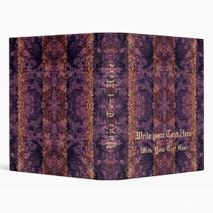 Gothic Lace Gold Dark Binder