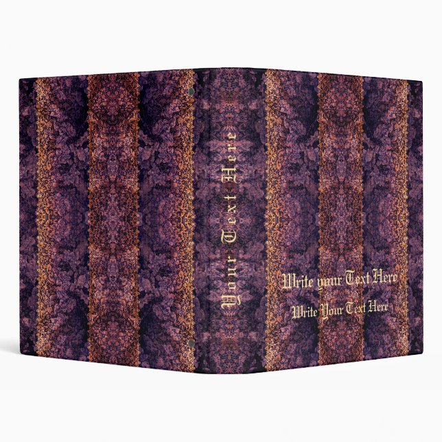 Gothic Lace Gold Dark Binder (Background)