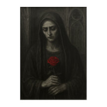 Gothic Lady in Mourning Acrylic Poster